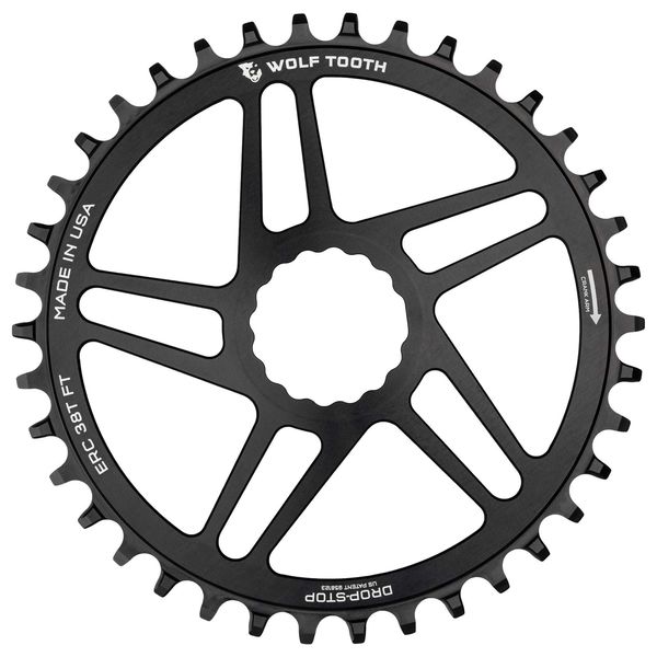 Wolf Tooth Direct Mount Flattop Chainring for Easton Cinch Black / 40t click to zoom image