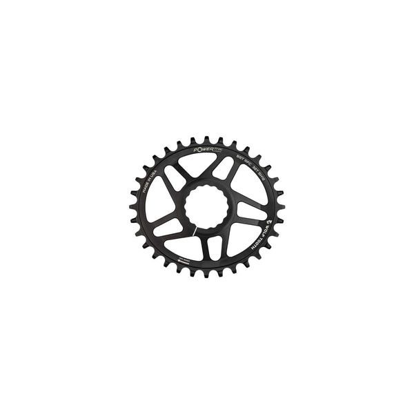 Wolf Tooth Elliptical Direct Mount Chainring for Race Face Cinch - HG+ Black / 32t Boost Shimano 12 spd click to zoom image