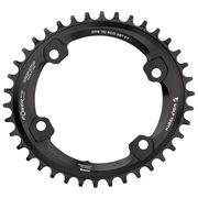 Wolf Tooth Elliptical 110 BCD 4 Bolt Chainring for Shimano GRX Black / 38T 