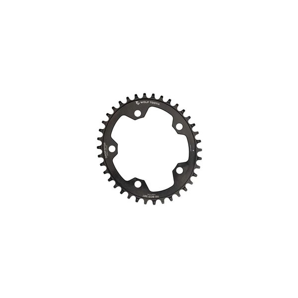 Wolf Tooth Elliptical 110 BCD Flattop Chainring Black / 38t click to zoom image