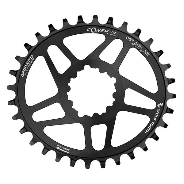 Wolf Tooth Elliptical Direct Mount Chainring for SRAM Cranks Black / 28t Boost click to zoom image