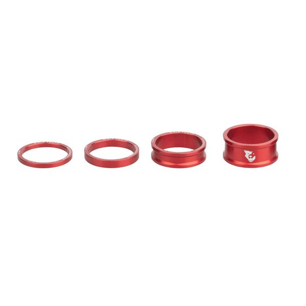 Wolf Tooth Precision Headset Spacers Red click to zoom image