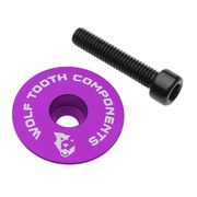 Wolf Tooth Ultralight Stem Cap and Bolt  Purple  click to zoom image