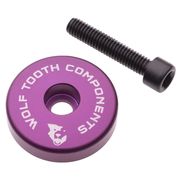 Wolf Tooth Ultralight Stem Cap with Integrated Spacer - 5mm 5mm Purple  click to zoom image