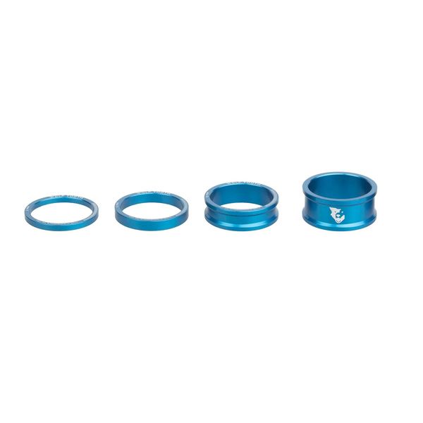 Wolf Tooth Precision Headset Spacers Blue click to zoom image