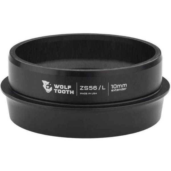 Wolf Tooth Lower Headset Cup Extender - Zero Stack Black / 10mm click to zoom image