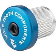 Wolf Tooth Compression Plug with Integrated Spacer Stem Cap / 5mm 5mm Blue  click to zoom image