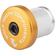Wolf Tooth Compression Plug with Integrated Spacer Stem Cap / 5mm 5mm Gold  click to zoom image