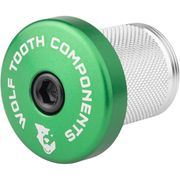 Wolf Tooth Compression Plug with Integrated Spacer Stem Cap / 5mm 5mm Green  click to zoom image