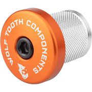 Wolf Tooth Compression Plug with Integrated Spacer Stem Cap / 5mm 5mm Orange  click to zoom image
