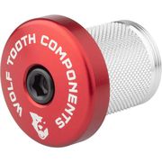 Wolf Tooth Compression Plug with Integrated Spacer Stem Cap / 5mm 5mm Red  click to zoom image