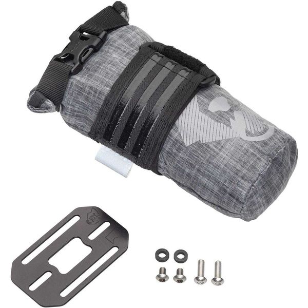 Wolf Tooth B-RAD TekLite Roll-Top Bag Black/Grey / 1L with base plate click to zoom image