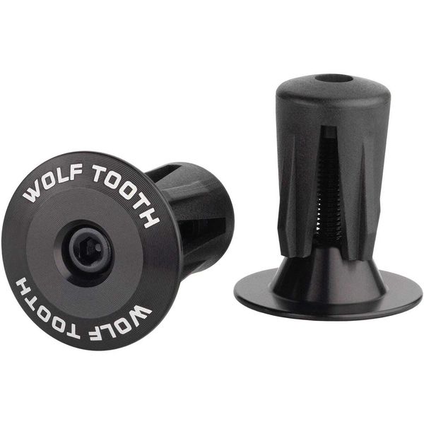 Wolf Tooth Alloy Bar End Plugs Black / One Size click to zoom image