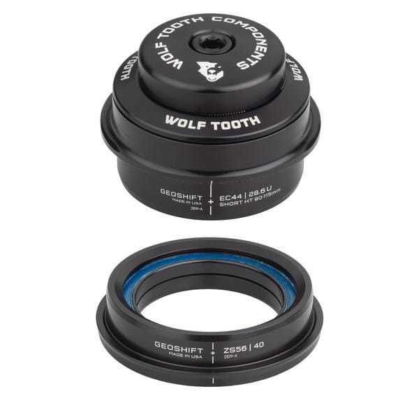 Wolf Tooth Performance Geoshift Angle Headset 2 Degree EC44/28.6 Upper ZS56/40 Lower / Head Tube Length 90-114mm click to zoom image