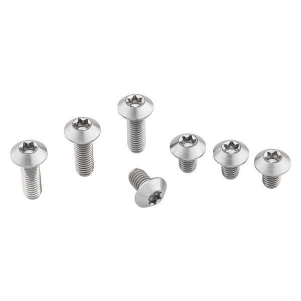 Wolf Tooth B-Rad Ti Bolt Upgrade Kit Silver / One Size click to zoom image
