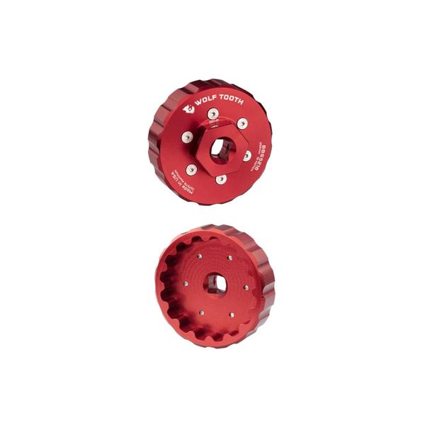 Wolf Tooth Wolf Tooth Bottom Bracket Tool Red / 52mm - 16 Notch click to zoom image