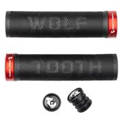 Wolf Tooth Echo Lock-On Grips Black/Red / One Size 