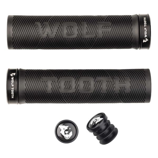 Wolf Tooth Echo Lock-On Grips Black / One Size click to zoom image