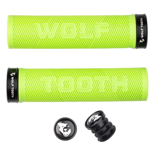 Wolf Tooth Echo Lock-On Grips Green/Black / One Size click to zoom image