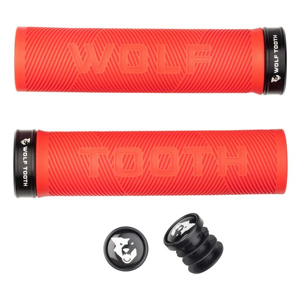 Wolf Tooth Echo Lock-On Grips Red/Black / One Size click to zoom image