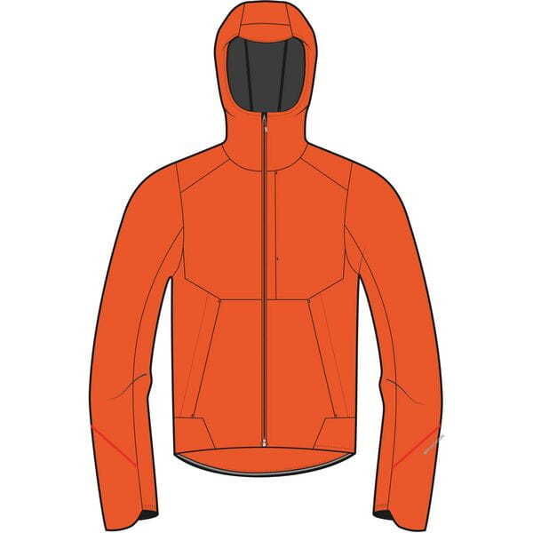 Madison Flux 3-Layer Women's Waterproof Trail Jacket, magma red click to zoom image