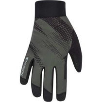 Madison Flux Waterproof Trail Gloves, midnight green perforated bolts