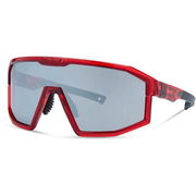 Madison Enigma Sunglasses - 3 pack - crystal red / black mirror / amber & clear lens 