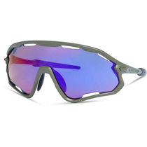 Madison Code Breaker II Sunglasses - midnight green / purple mirror
