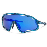 Madison Code BreakerII Sunglasses - 3 pack - crystal gloss blue / blue mirr / amb / clr 