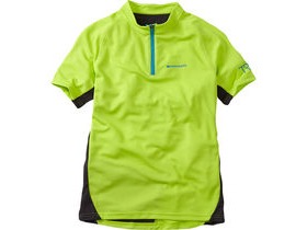Madison Trail youth short sleeved jersey, krypton lime