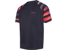 Madison Zenith men's short sleeve jersey, haze black/true red