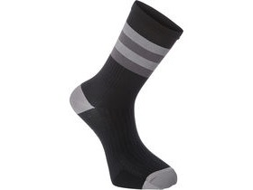 Madison RoadRace Premio extra long sock, hoops black/cloud grey