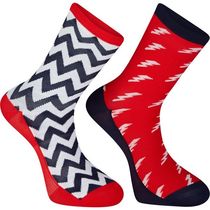 Madison Sportive long sock twin pack, bolts true red / ink navy