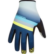 Madison Alpine men's gloves, stripe ink navy / lime punch