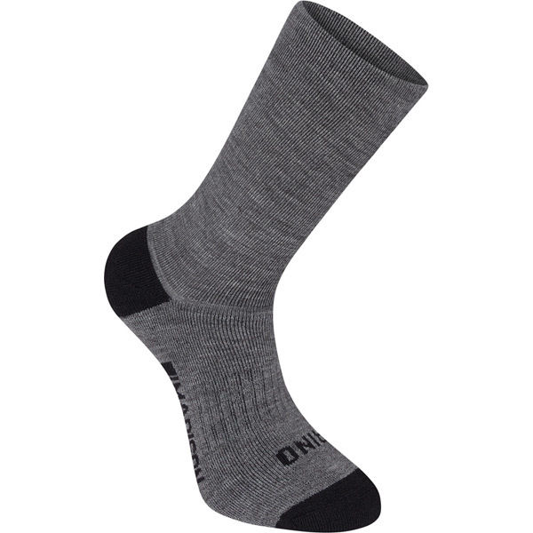 Madison Isoler Merino deep winter sock, slate grey click to zoom image
