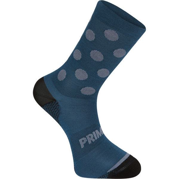 Madison Explorer Primaloft extra long sock, polka navy haze / shale blue click to zoom image