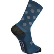 Madison Explorer Primaloft extra long sock, polka navy haze / shale blue click to zoom image