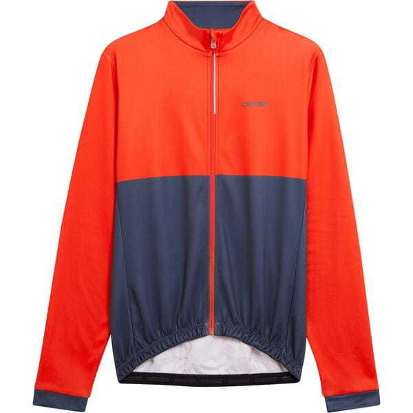 Madison Sportive men's long sleeve thermal jersey - chilli red / navy haze click to zoom image