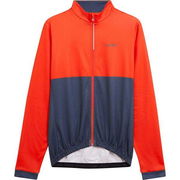 Madison Sportive men's long sleeve thermal jersey - chilli red / navy haze 
