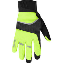 Madison Avalanche men's waterproof gloves, hi-viz yellow / black